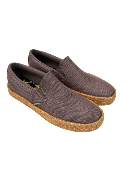 Old Maui Brand Mens Raffia Cove Grey Casual Shoe Slip Ons Size 8.5 NIB